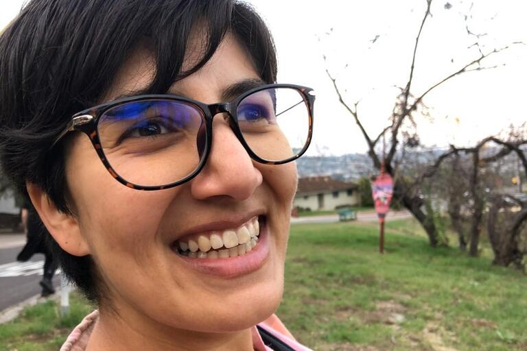 A portrait of Gazelle Samizay