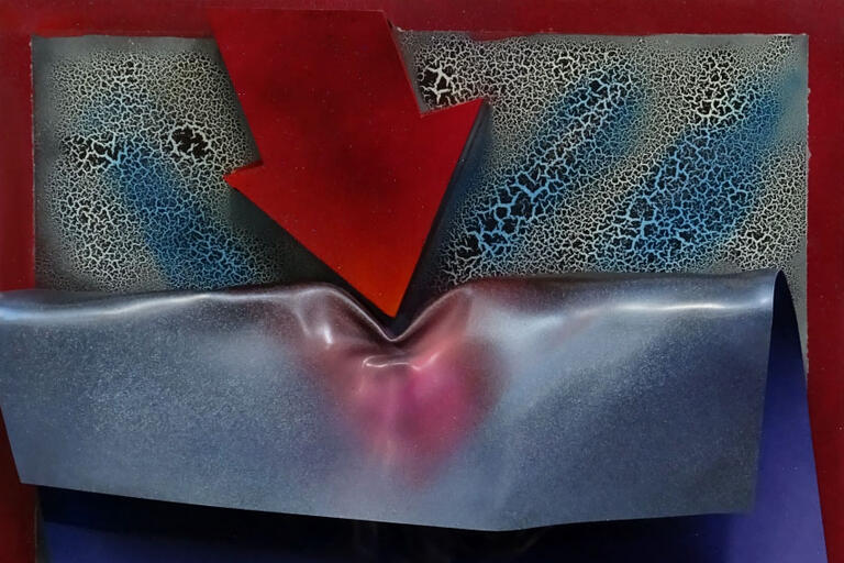 Three-dimensional painting by Jerrold Ballaine