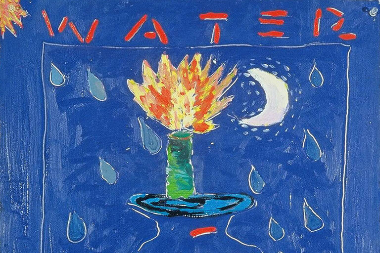 "Water Is Any Form" by Squeak Carnwath, 1982