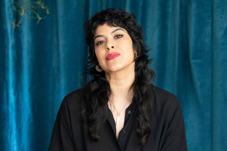 A portrait of Xandra Ibarra